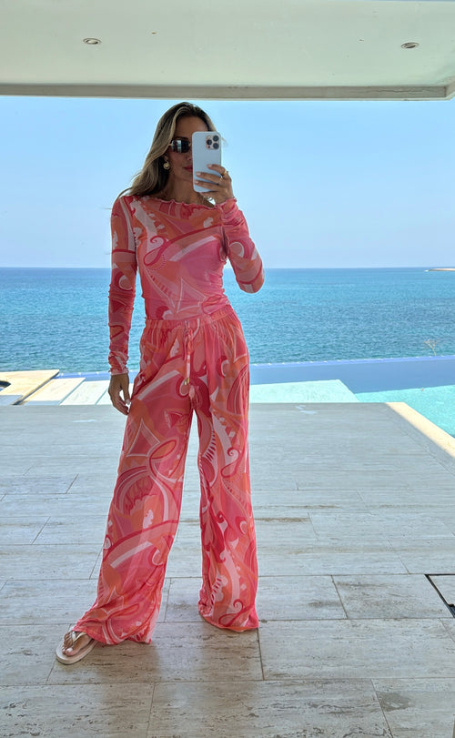 Mesh Toggle Trousers