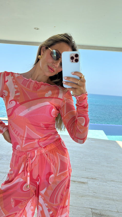 Mesh Toggle Trousers