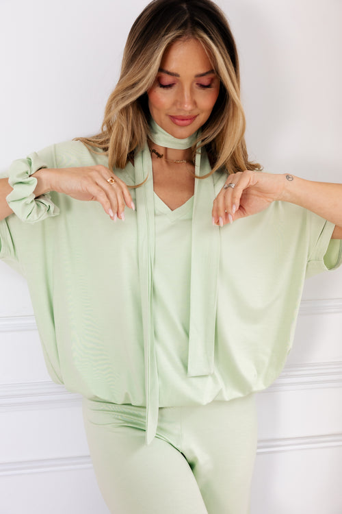 Milly Jumpsuit with Neck Tie