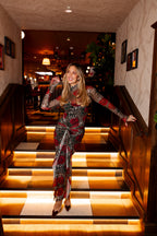 Mesh Tie Dress - Leopard & Rose