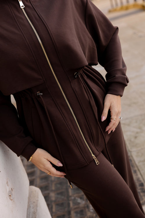 Evolve drawstring Set- Brown