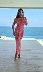 Mesh Tie Dress