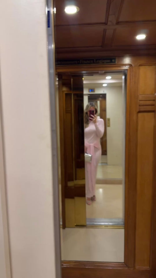 Paris Pink Tie Dress