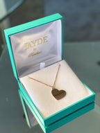 Straight from my Heart- Rose Gold double latch chain
