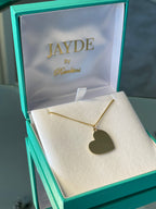 Straight from my Heart- Yellow Gold double latch chain